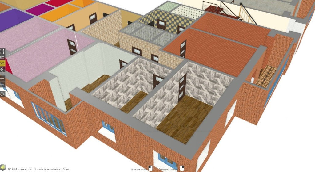 План этажа корпус 2 в 3D